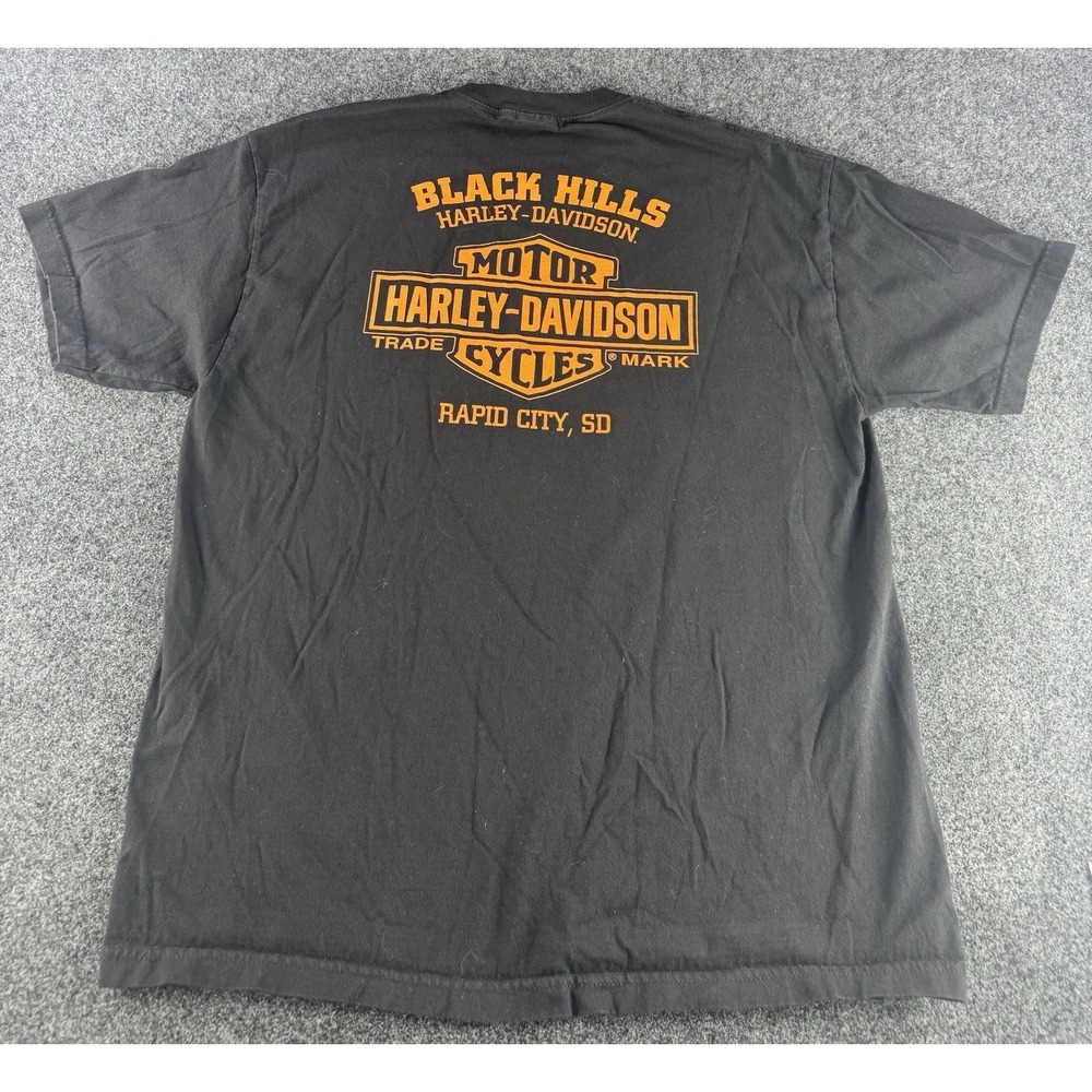 Harley Davidson Pin Up Girl T Shirt XL 2017 Black Biker Graphic Logo - Picture 4 of 9